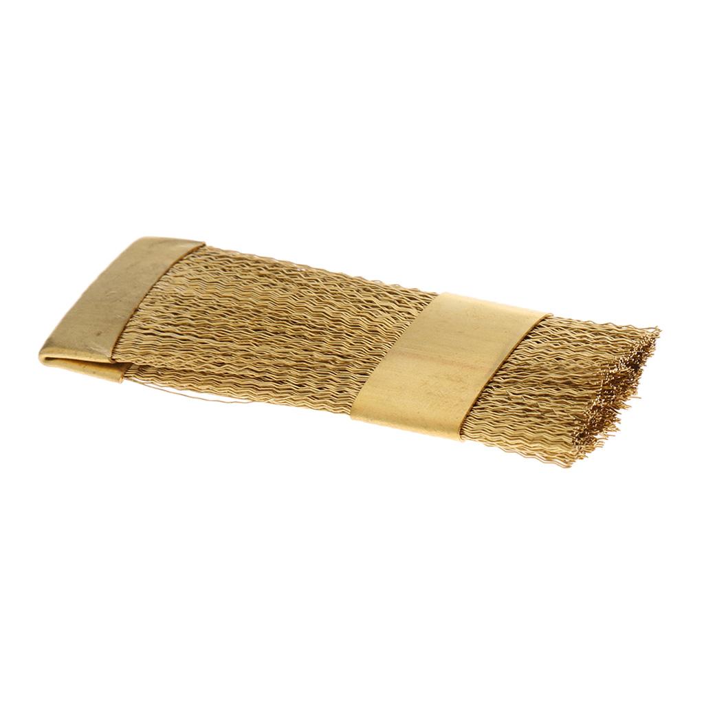 Dental Bur Cleaning Copper Brass Wire Cleaning Brush Flat Lab Instrument