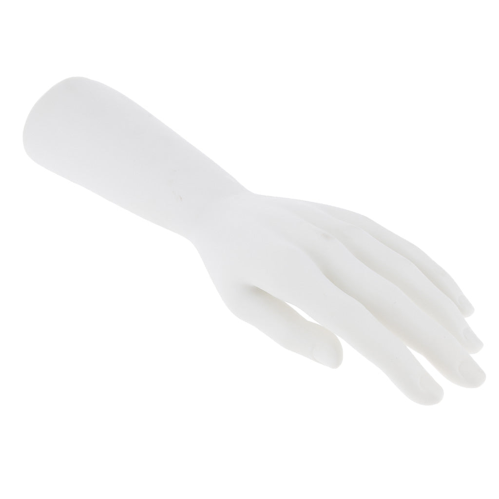 Male Mannequin Hand for Glove Jewelry Ring Watch Display Left Hand White