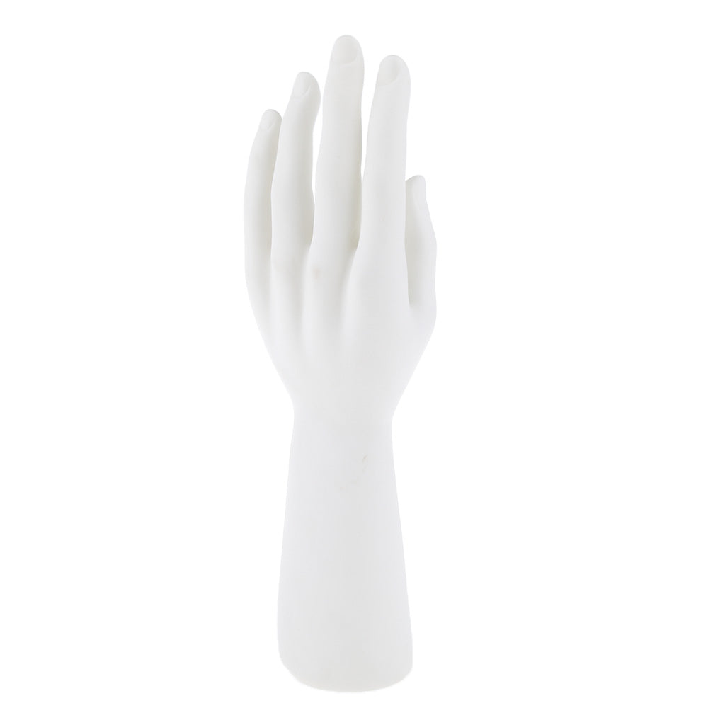 Male Mannequin Hand for Glove Jewelry Ring Watch Display Left Hand White