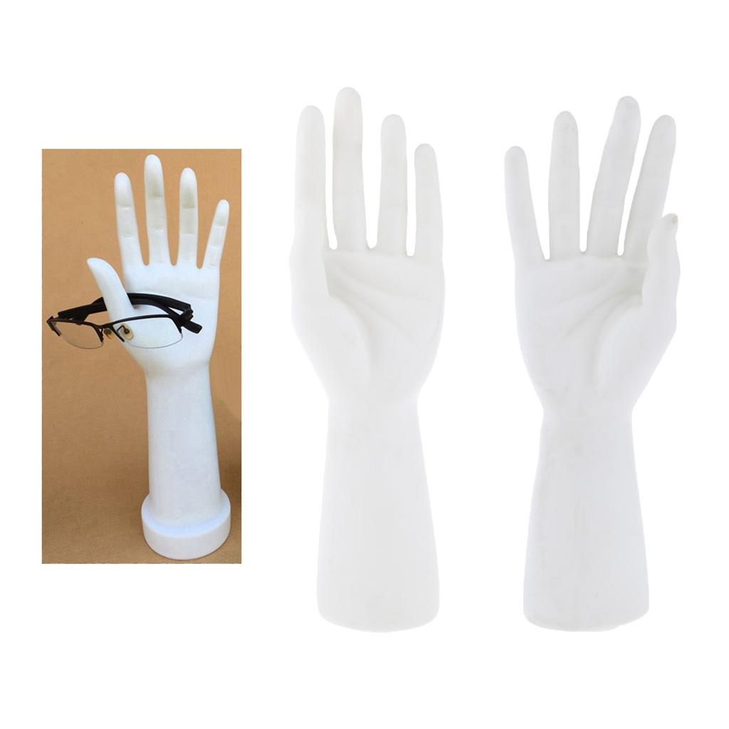 Male Mannequin Hand for Glove Jewelry Ring Watch Display Left Hand White