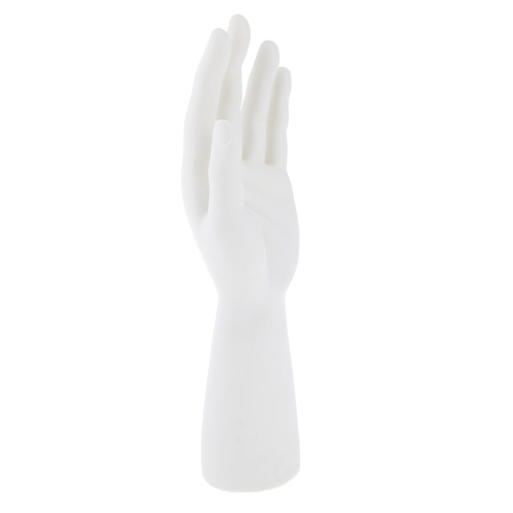 Male Mannequin Hand for Glove Jewelry Ring Watch Display Left Hand White