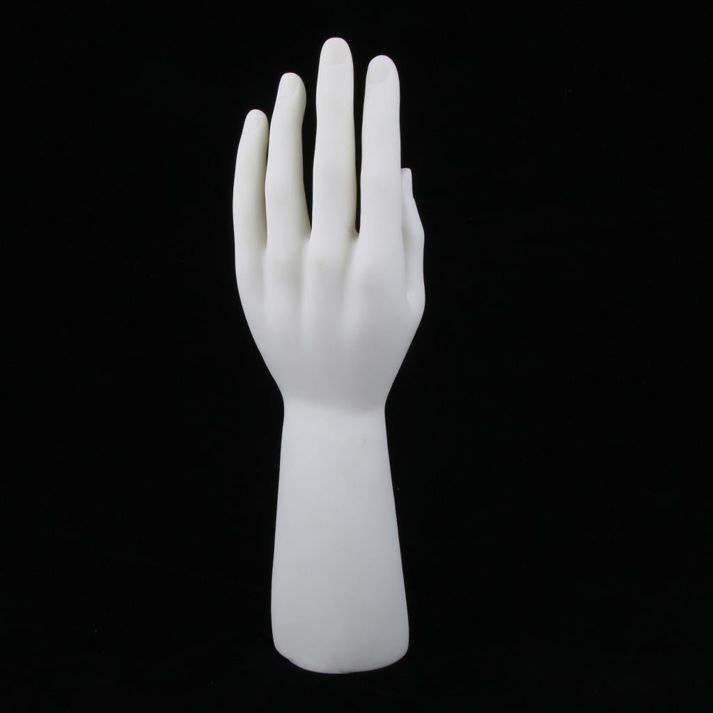 Male Mannequin Hand for Glove Jewelry Ring Watch Display Left Hand White