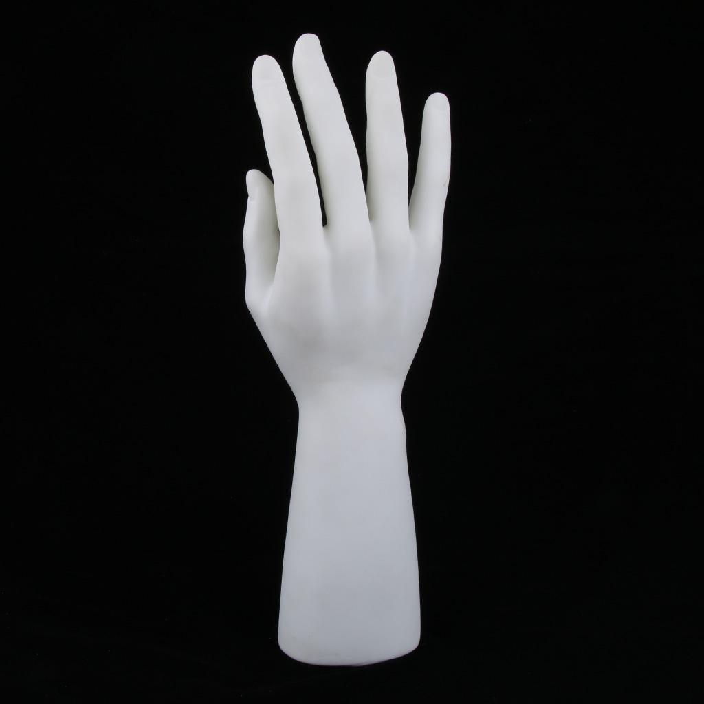 Male Mannequin Hand for Glove Jewelry Ring Watch Display Right Hand White