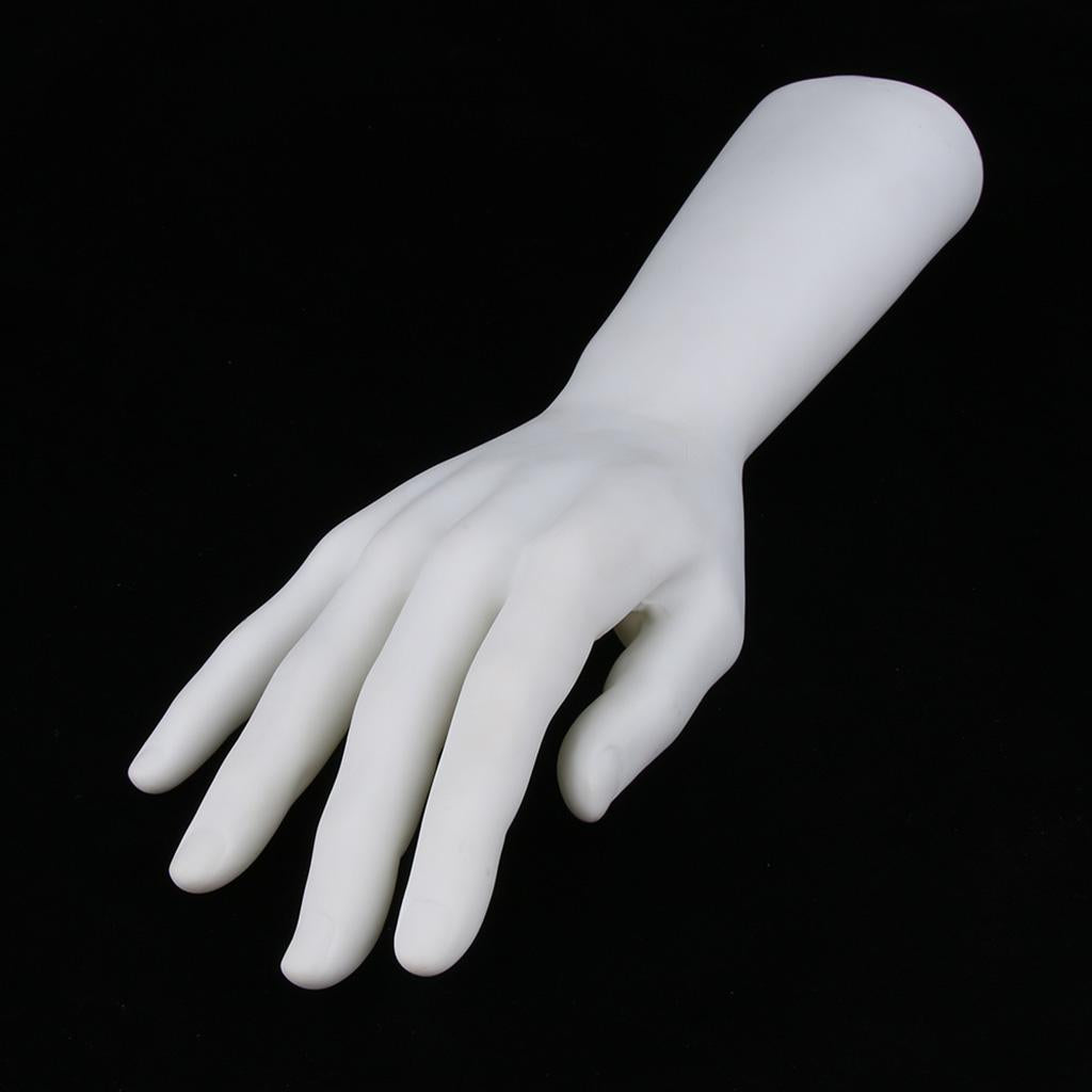 Male Mannequin Hand for Glove Jewelry Ring Watch Display Right Hand White