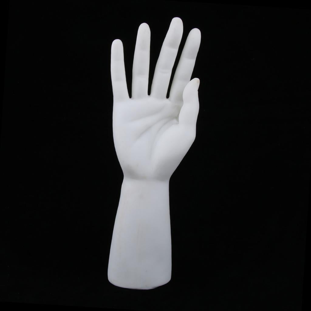 Male Mannequin Hand for Glove Jewelry Ring Watch Display Right Hand White