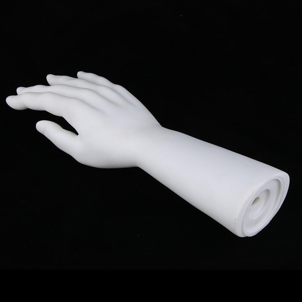 Male Mannequin Hand for Glove Jewelry Ring Watch Display Right Hand White