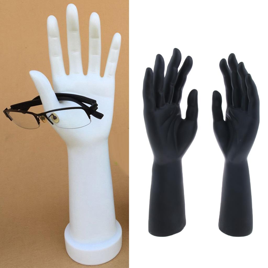 Male Mannequin Hand for Glove Jewelry Ring Watch Display Left Hand Black