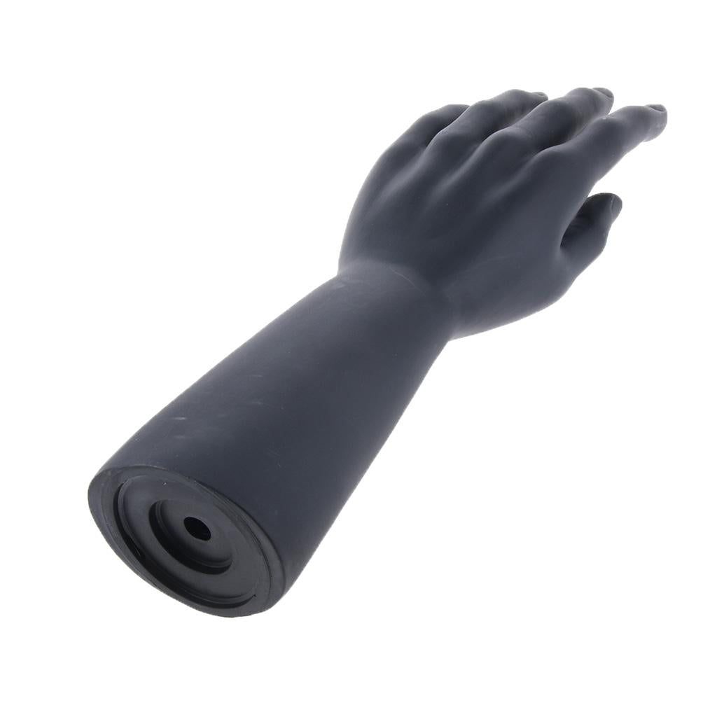 Male Mannequin Hand for Glove Jewelry Ring Watch Display Left Hand Black