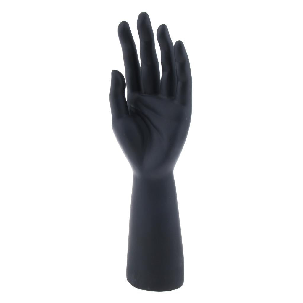 Male Mannequin Hand for Glove Jewelry Ring Watch Display Left Hand Black