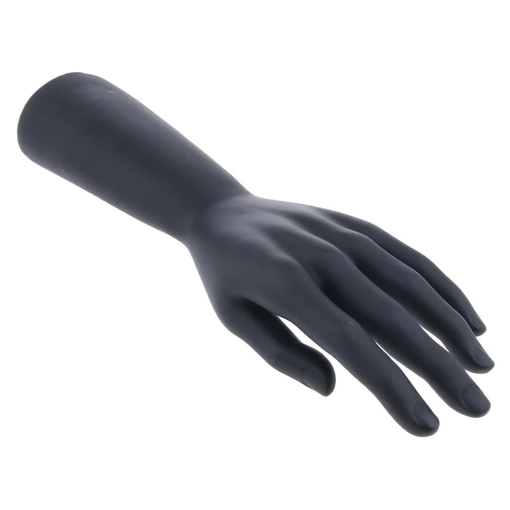 Male Mannequin Hand for Glove Jewelry Ring Watch Display Left Hand Black