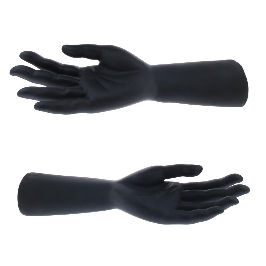 Male Mannequin Hand for Glove Jewelry Ring Watch Display Left Hand Black