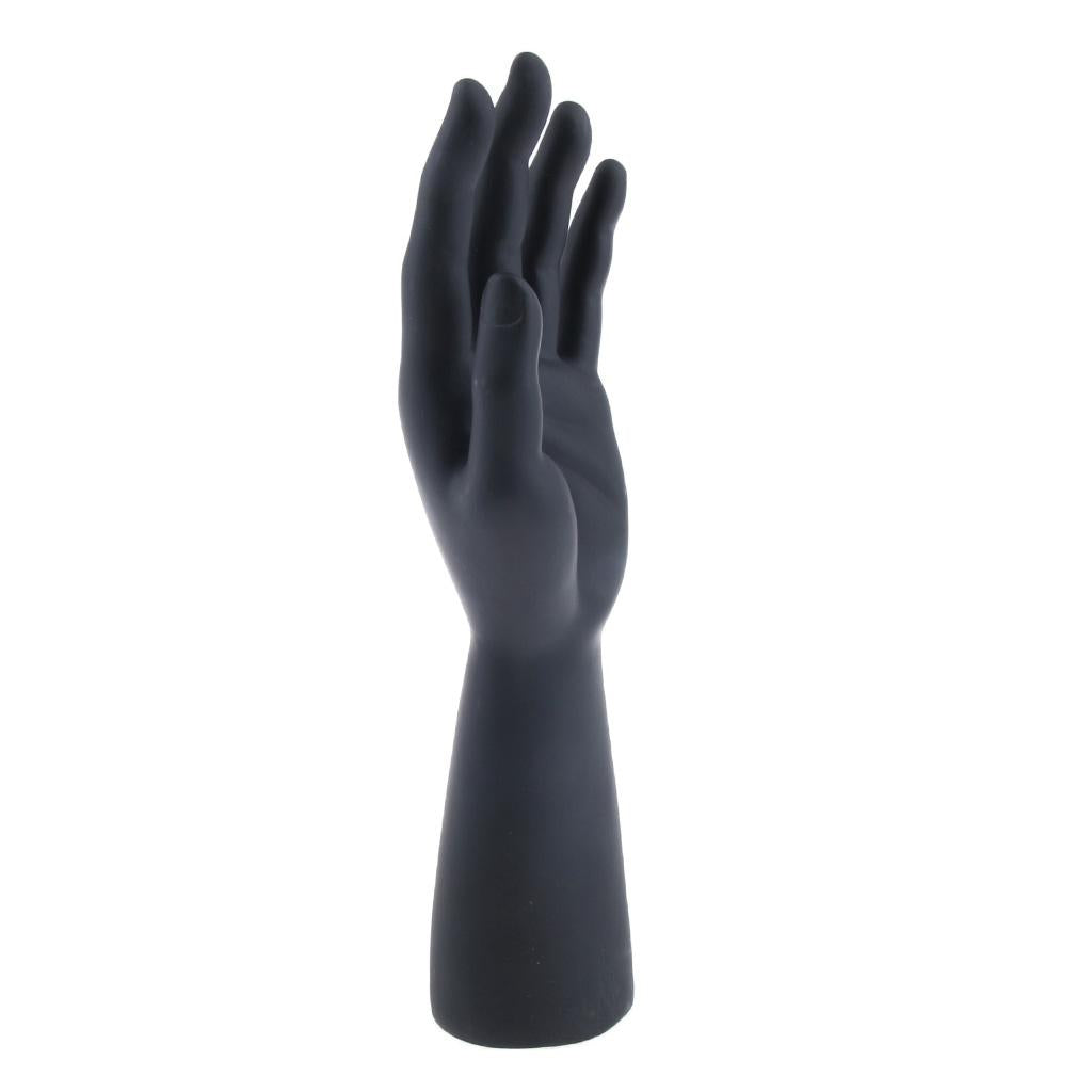 Male Mannequin Hand for Glove Jewelry Ring Watch Display Left Hand Black