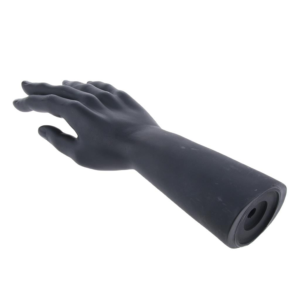 Male Mannequin Hand for Glove Jewelry Ring Watch Display Right Hand Black