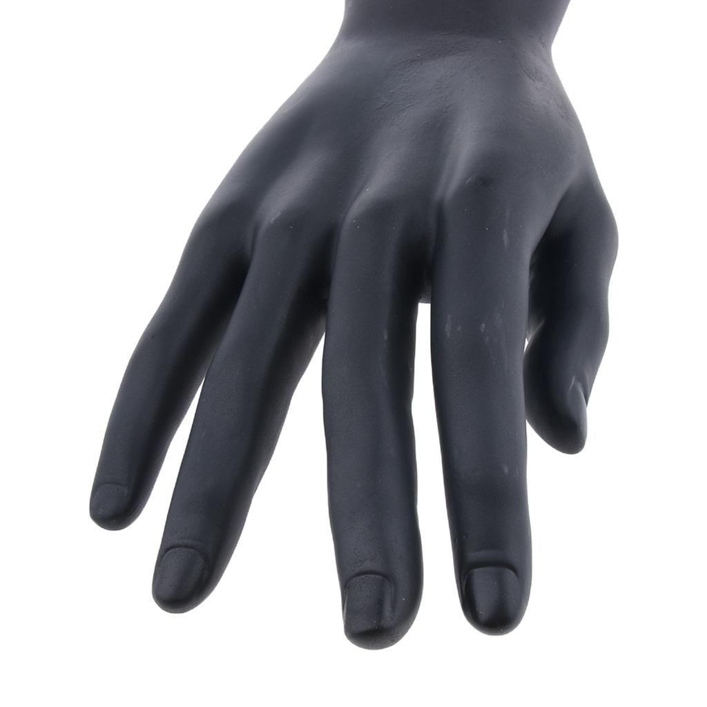 Male Mannequin Hand for Glove Jewelry Ring Watch Display Right Hand Black