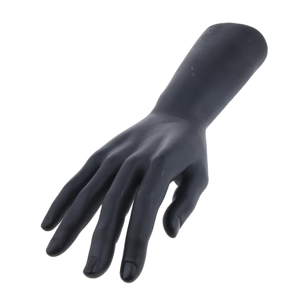 Male Mannequin Hand for Glove Jewelry Ring Watch Display Right Hand Black