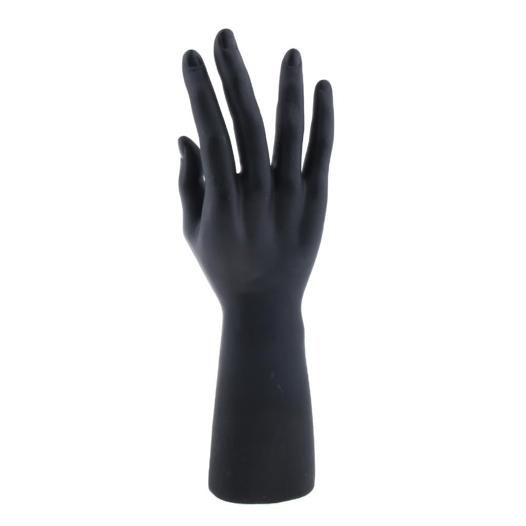 Male Mannequin Hand for Glove Jewelry Ring Watch Display Right Hand Black