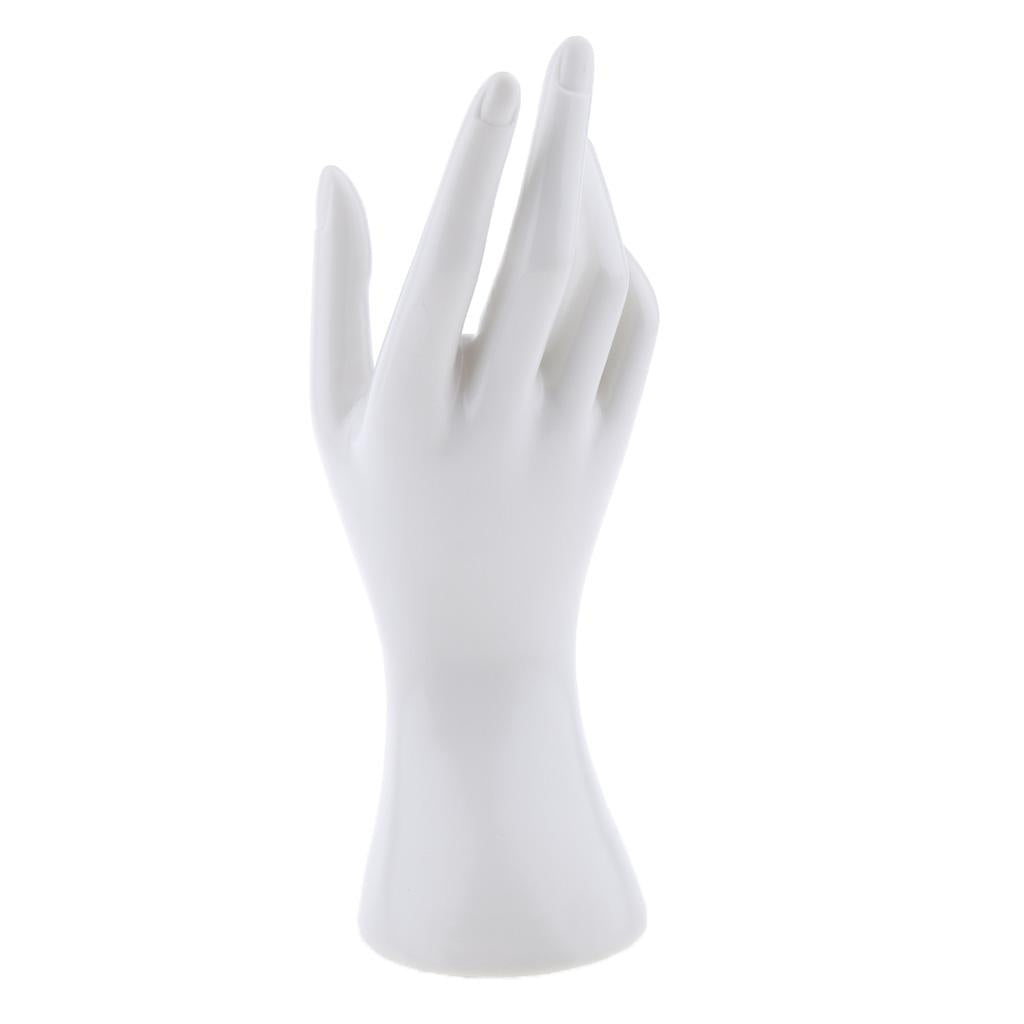 Female Mannequin Hand for Jewelry Bracelet Ring Watch Display Holder White