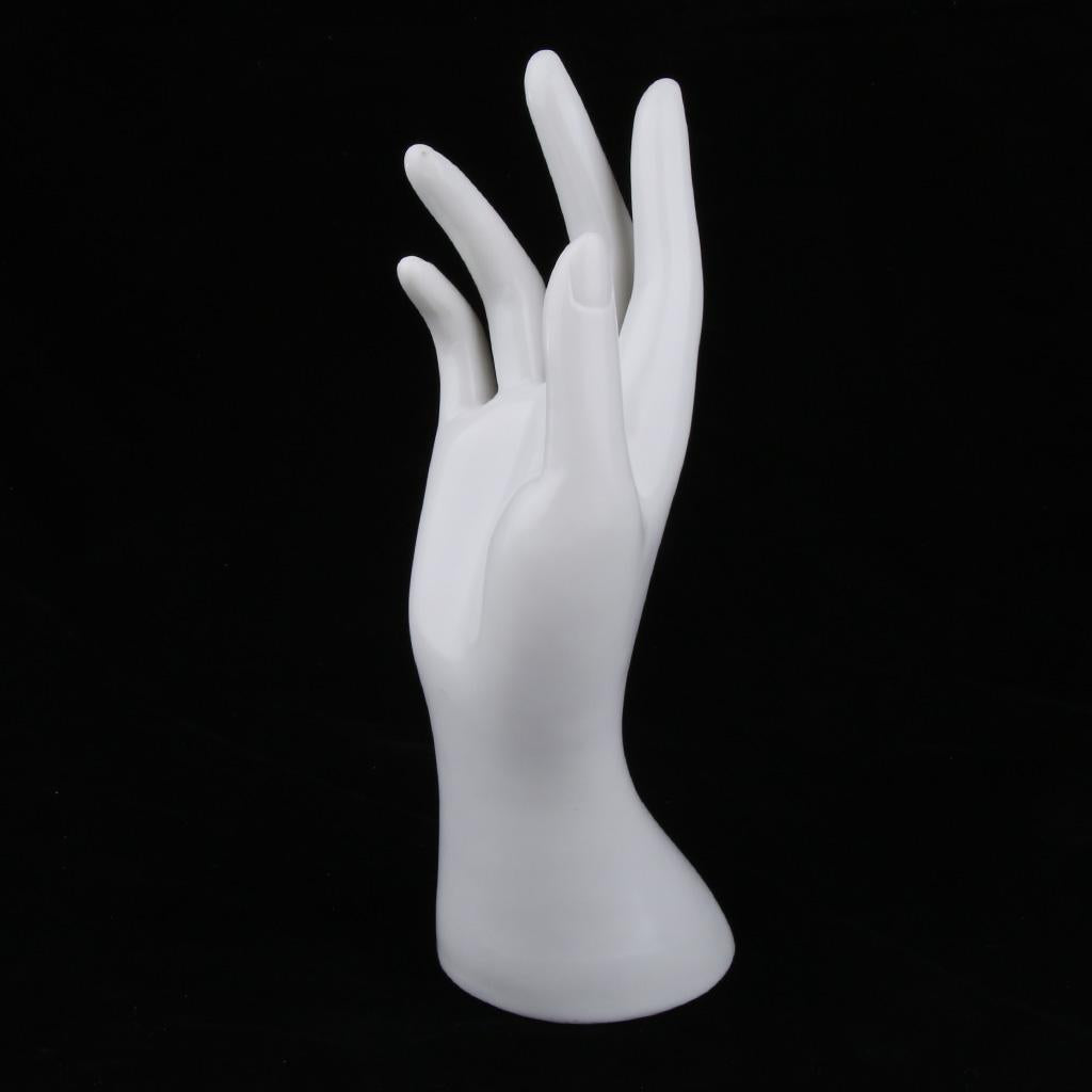 Female Mannequin Hand for Jewelry Bracelet Ring Watch Display Holder White