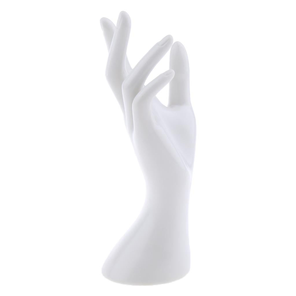 Female Mannequin Hand for Jewelry Bracelet Ring Watch Display Holder White