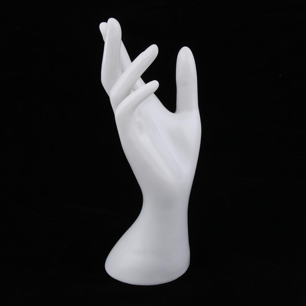 Female Mannequin Hand for Jewelry Bracelet Ring Watch Display Holder White