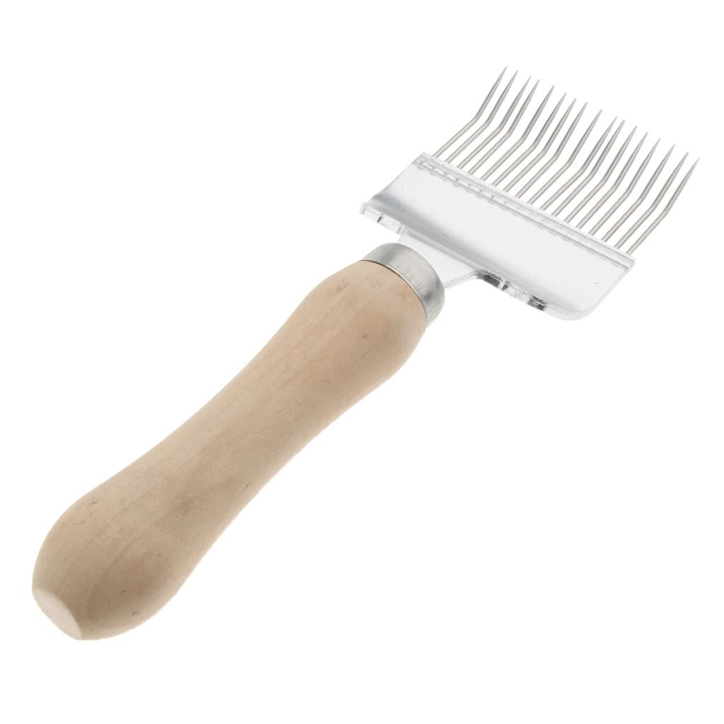 Beekeeping Honey Comb Stainless Steel Tine Uncapping Fork Beehive Scratcher