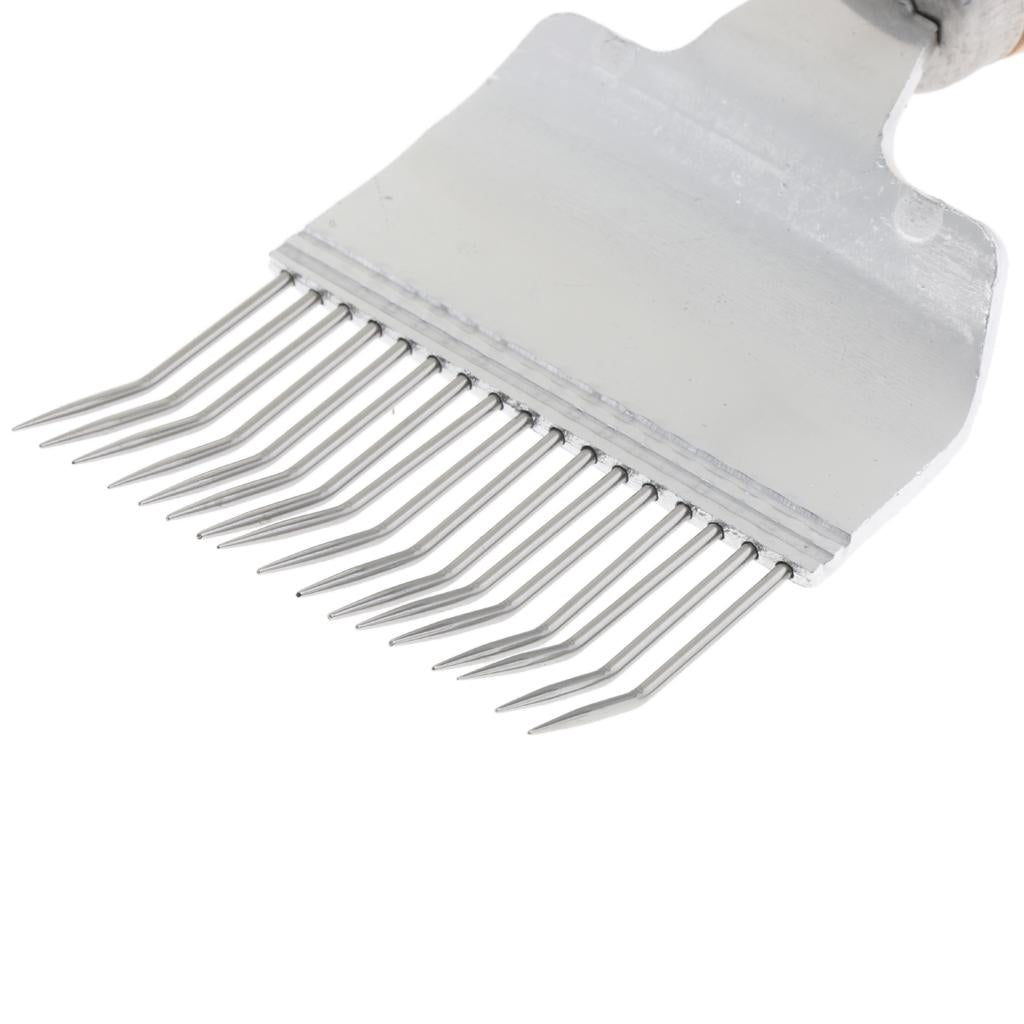 Beekeeping Honey Comb Stainless Steel Tine Uncapping Fork Beehive Scratcher