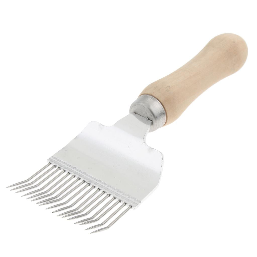 Beekeeping Honey Comb Stainless Steel Tine Uncapping Fork Beehive Scratcher