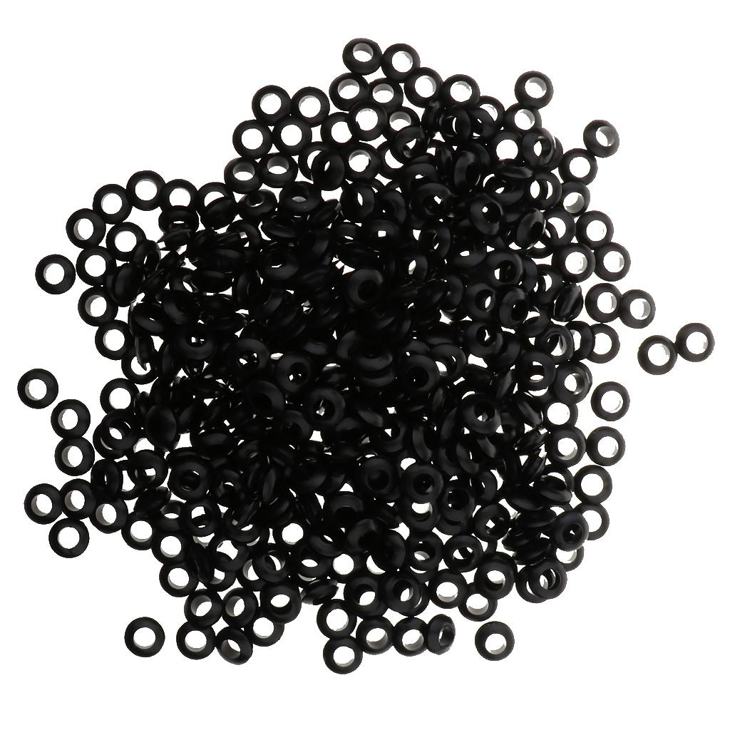 1000Pcs Black Rubber Grommet Assortment Sealing Wire Gasket Kit 6 Sizes 8mm