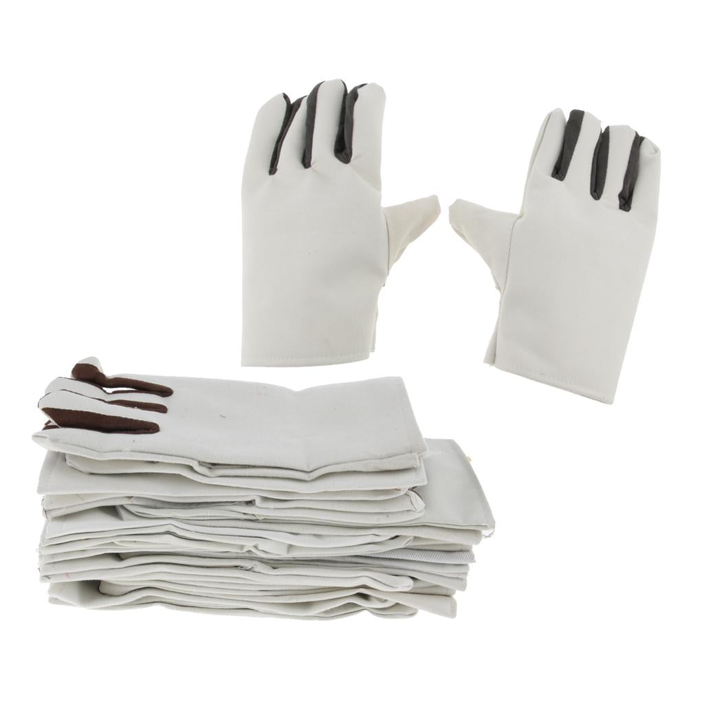 Wear-Resisting Protective Welding Double Layer Thickened Canvas Gloves