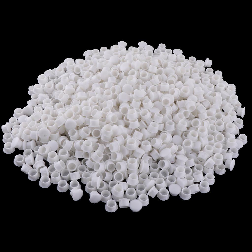 10 mm Plastic Hinge hole Cover Caps for Home Furniture  White