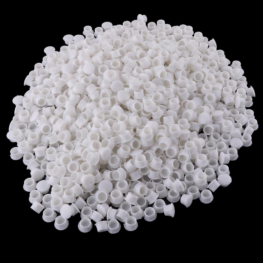 10 mm Plastic Hinge hole Cover Caps for Home Furniture  White