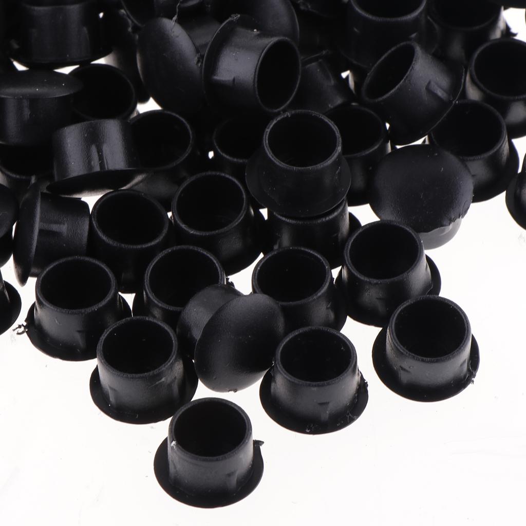 10 mm Plastic Hinge hole Cover Caps for Home Furniture  Black