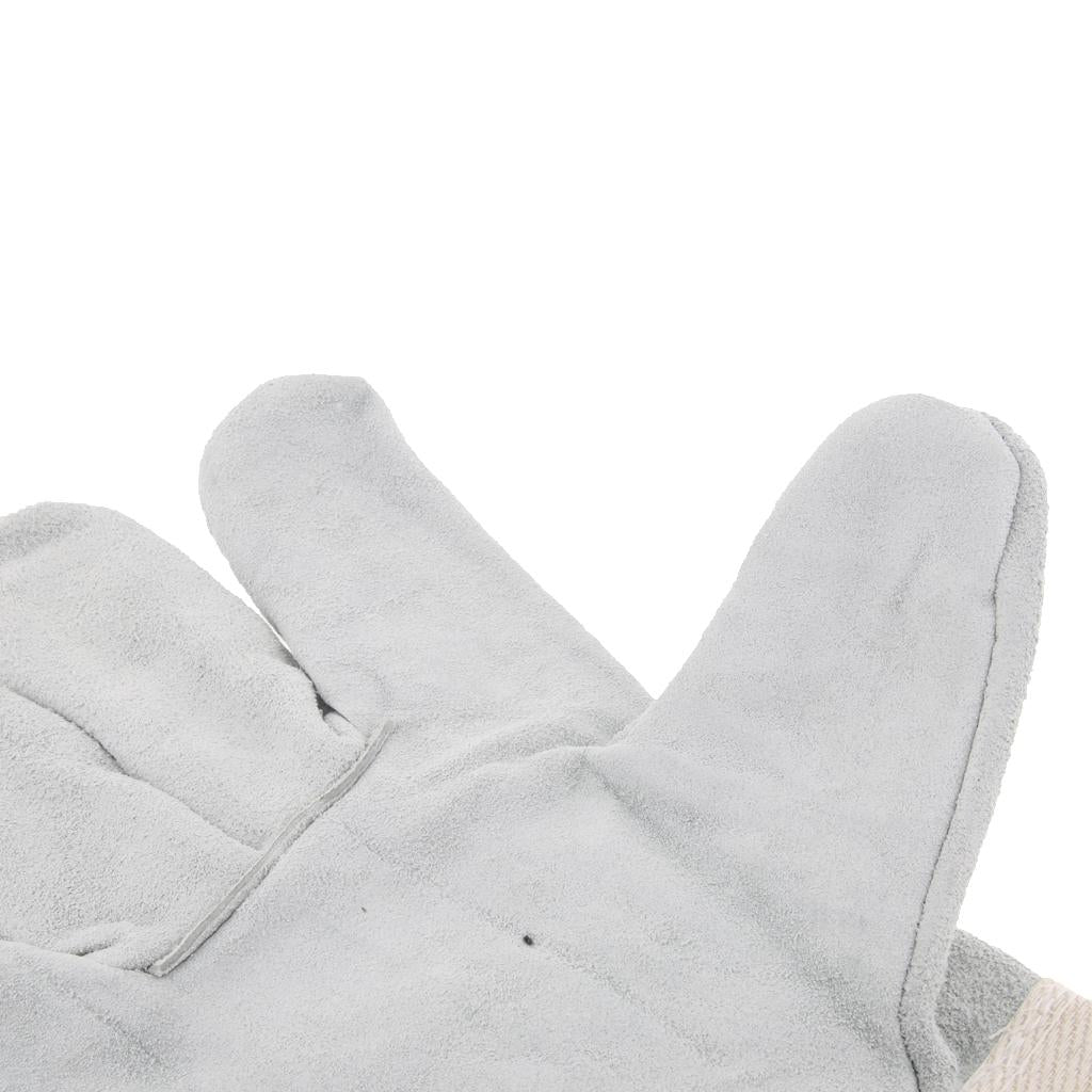 Leather & Canvas Welding Protective Gloves Hand Cover, provides good mix of durability, dexterity, abrasion resistance