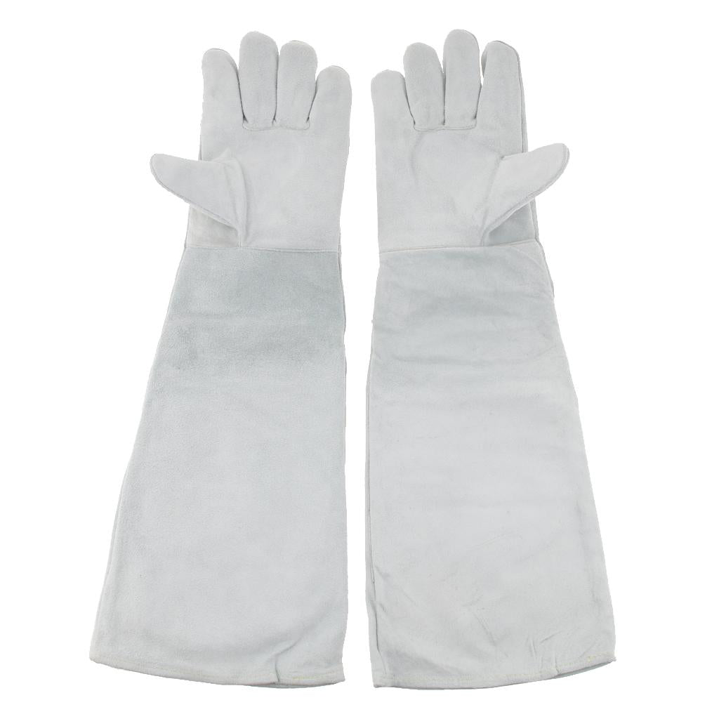 Welding Gloves Heat/ Fire Resistant Industrial Leather Gloves 1 Pair 60cm