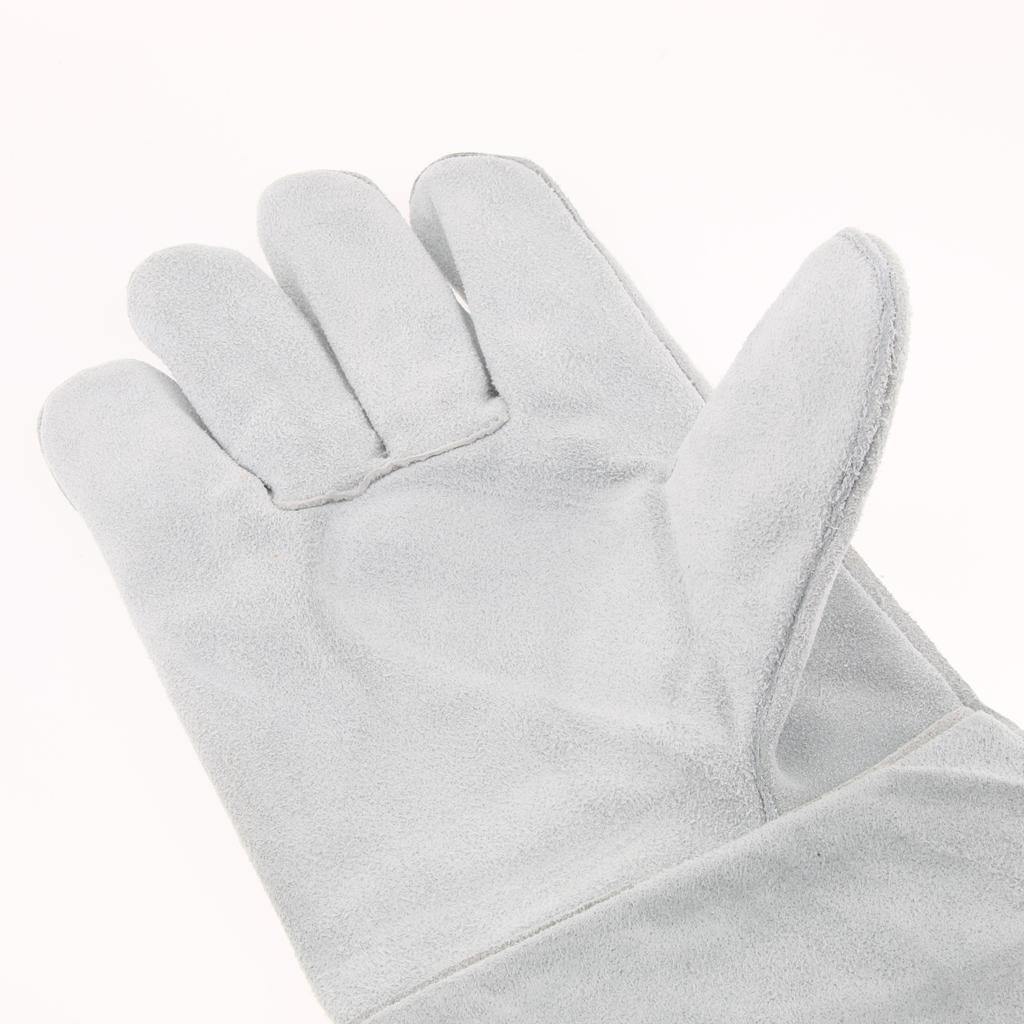 Welding Gloves Heat/ Fire Resistant Industrial Leather Gloves 1 Pair 60cm