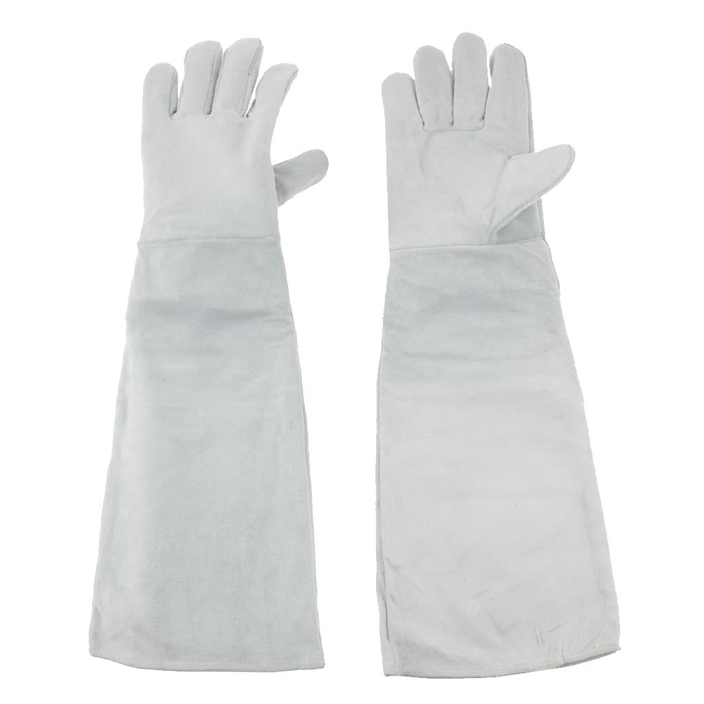 Welding Gloves Heat/ Fire Resistant Industrial Leather Gloves 1 Pair 60cm