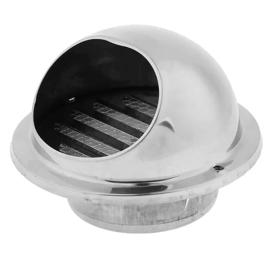 Stainless Steel Thickened Round Wall Air Vent Ducting Louver Cover 80mm