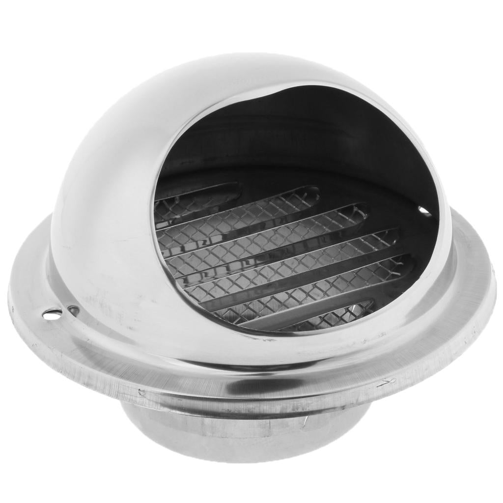 Stainless Steel Thickened Round Wall Air Vent Ducting Louver Cover 70mm