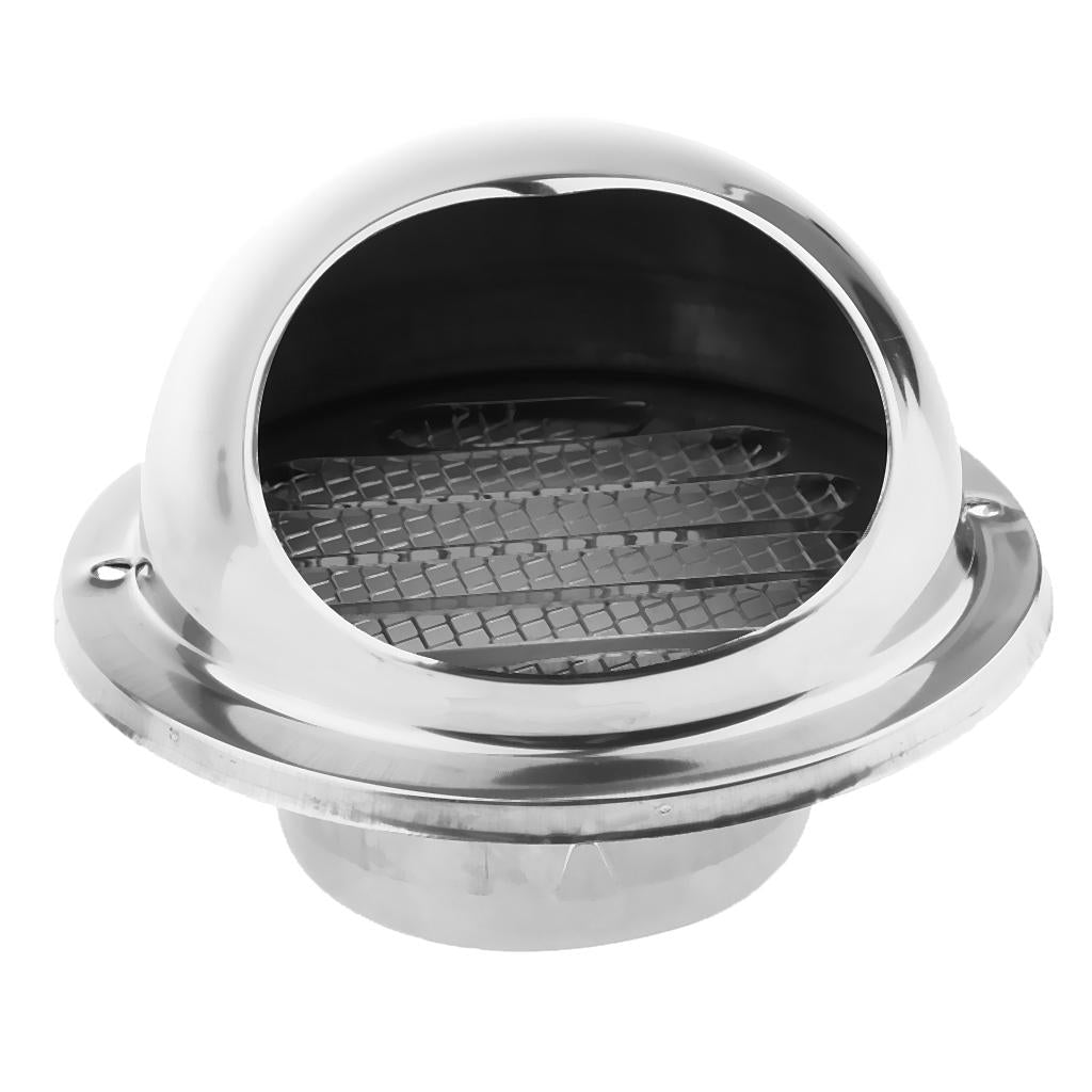 Stainless Steel Thickened Round Wall Air Vent Ducting Louver Cover 70mm