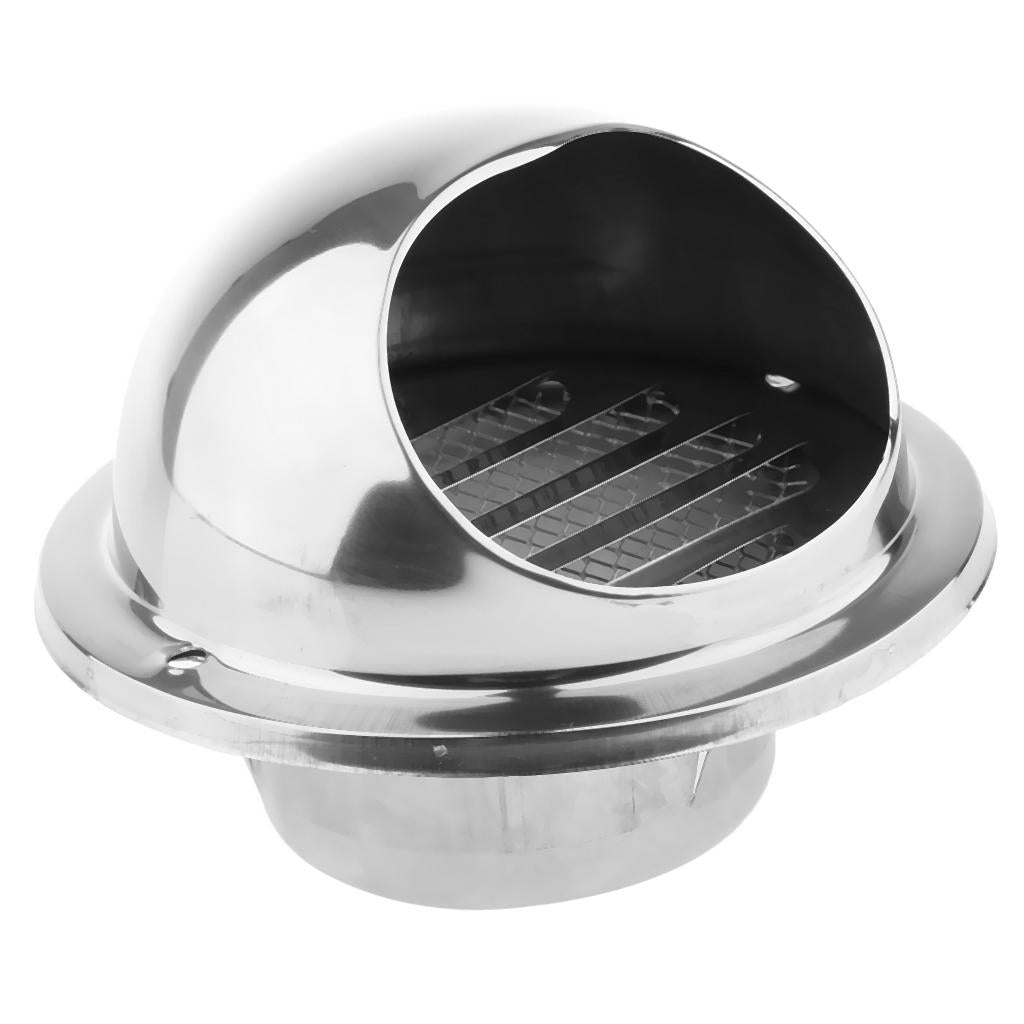 Stainless Steel Thickened Round Wall Air Vent Ducting Louver Cover 70mm