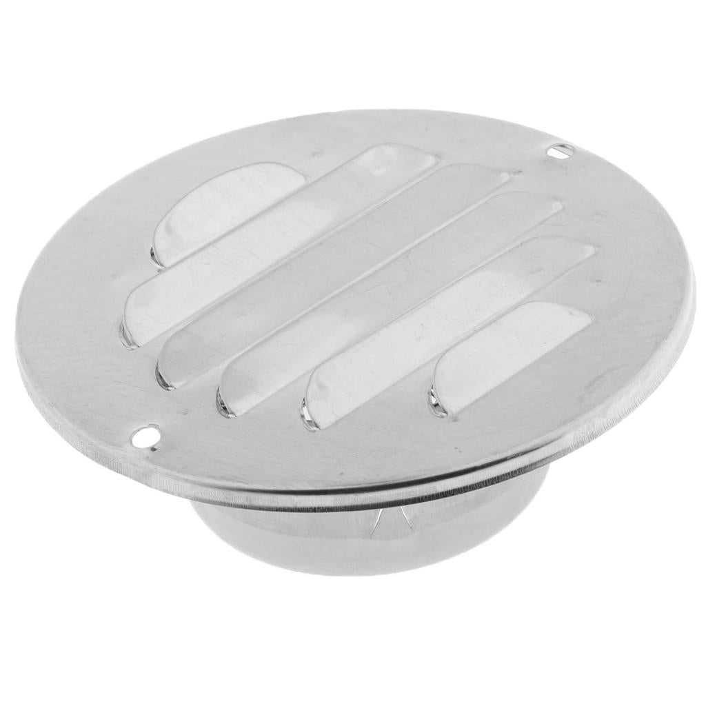 Stainless Steel Wall Ceiling Round Air Vent Grille Cover Ventilation Ducting 80mm