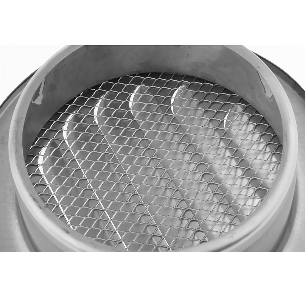 Stainless Steel Wall Ceiling Round Air Vent Grille Cover Ventilation Ducting 120mm