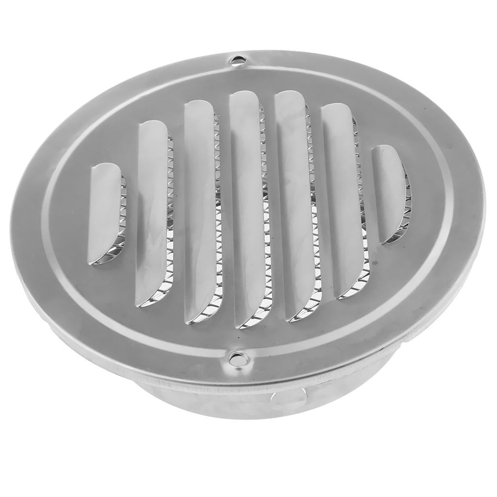 Stainless Steel Wall Ceiling Round Air Vent Grille Cover Ventilation Ducting 120mm