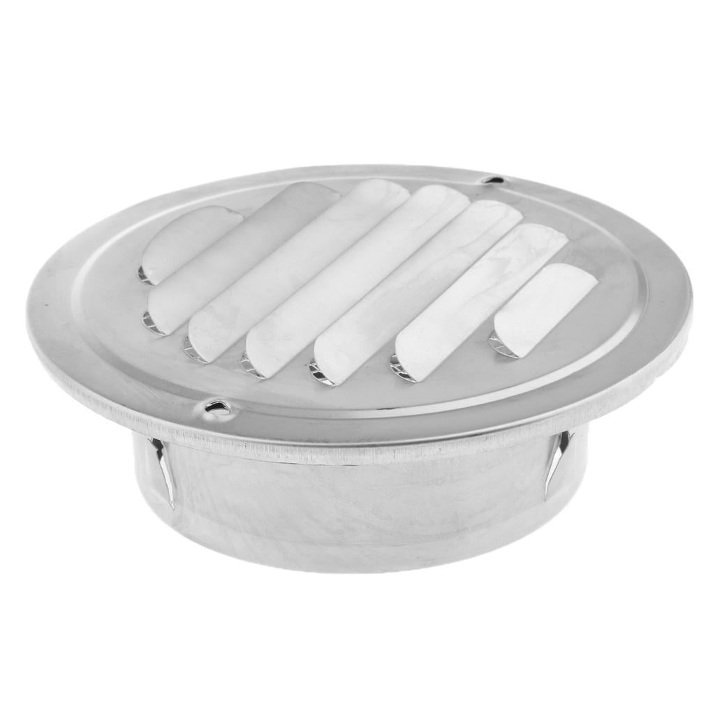 Stainless Steel Wall Ceiling Round Air Vent Grille Cover Ventilation Ducting 120mm