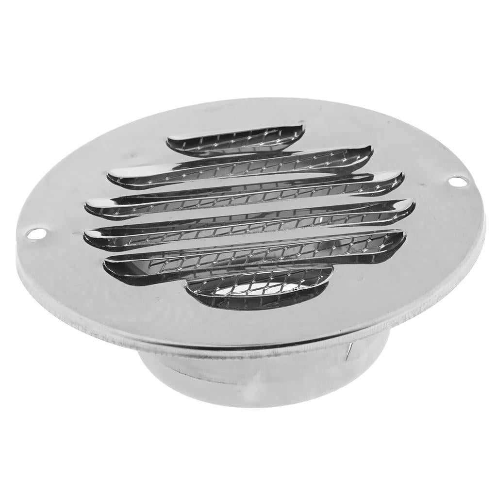 Stainless Steel Wall Ceiling Round Air Vent Grille Cover Ventilation Ducting 70mm