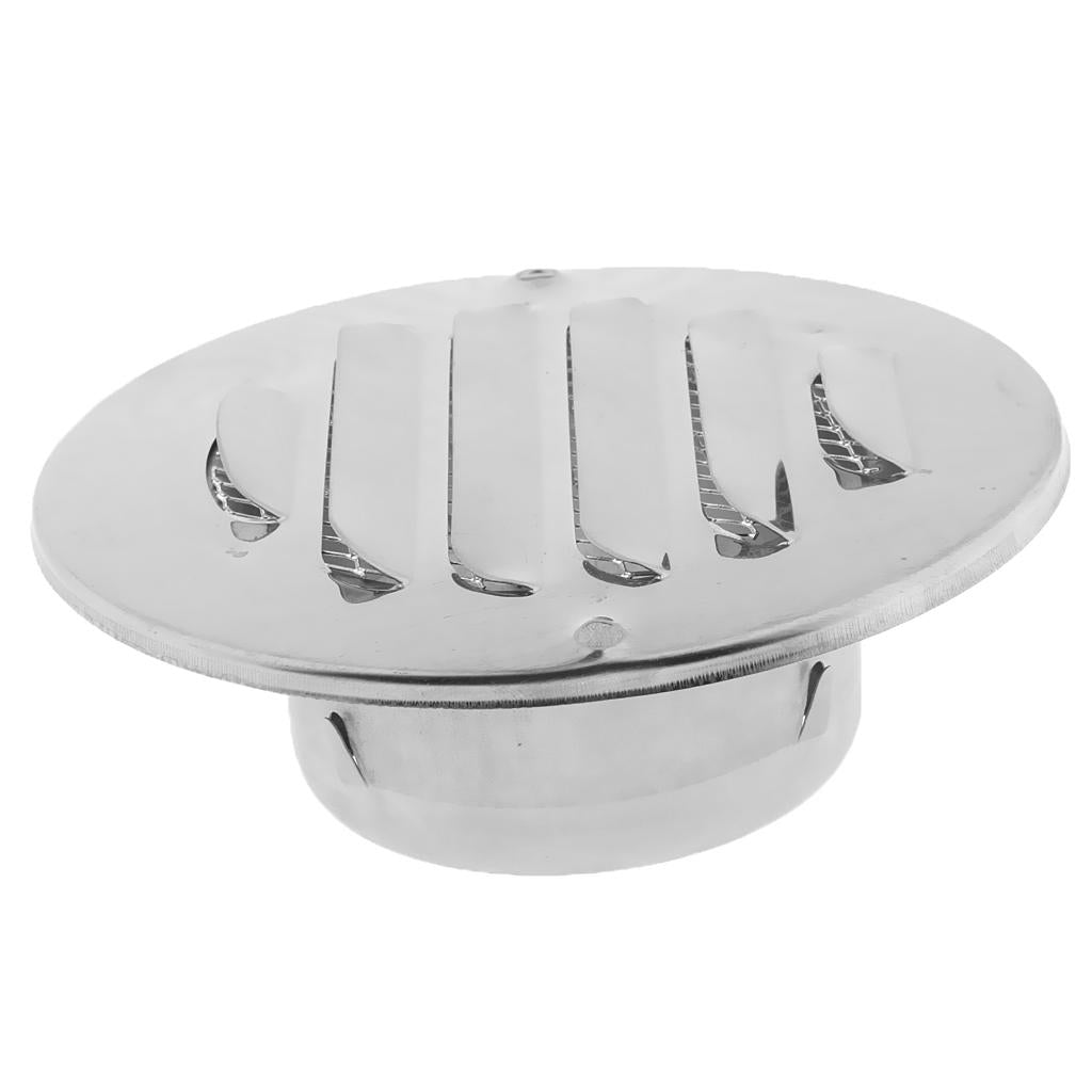 Stainless Steel Wall Ceiling Round Air Vent Grille Cover Ventilation Ducting 70mm