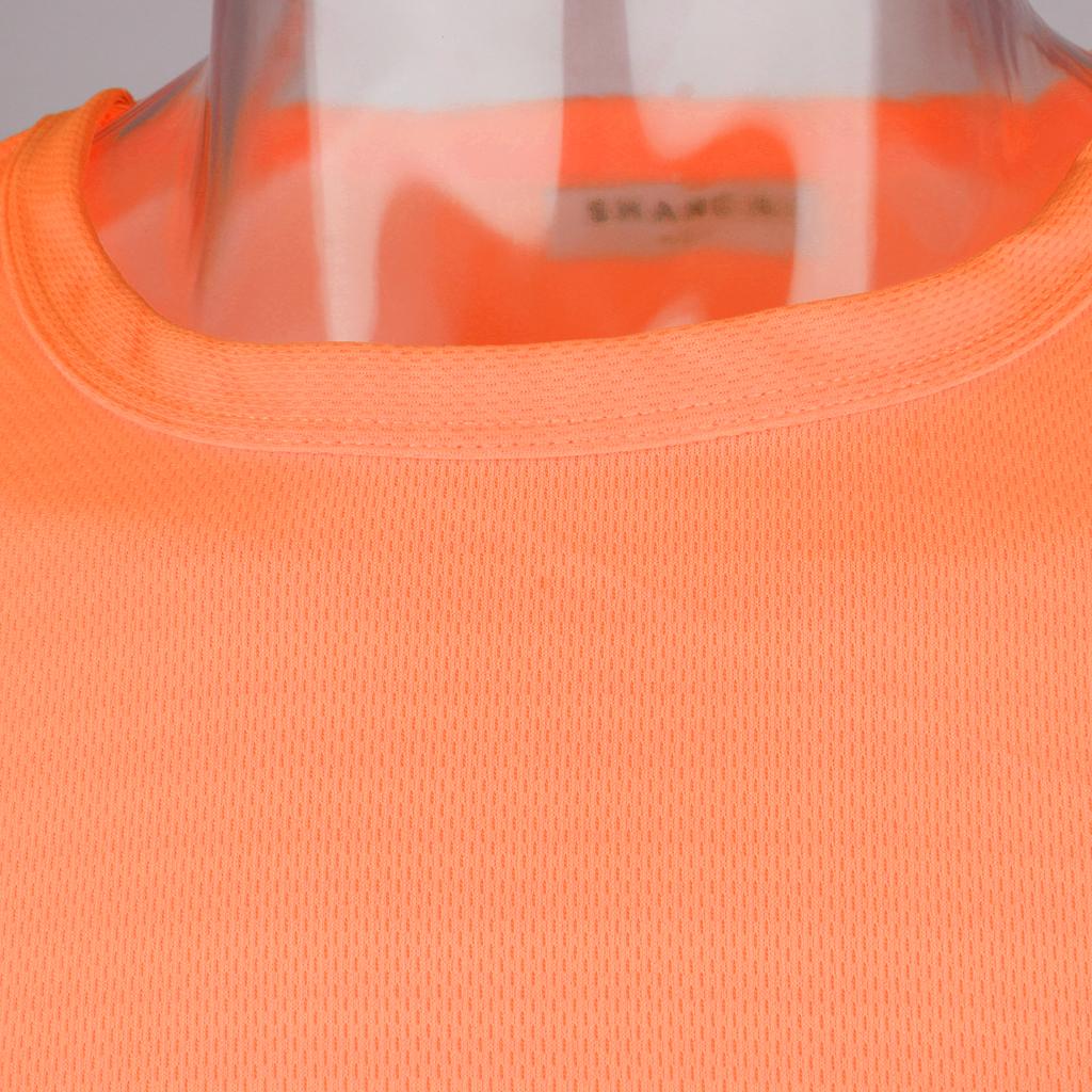 Reflective T Shirt Safety Quick High Visibility Short Sleeve L-XXXL Orange XL
