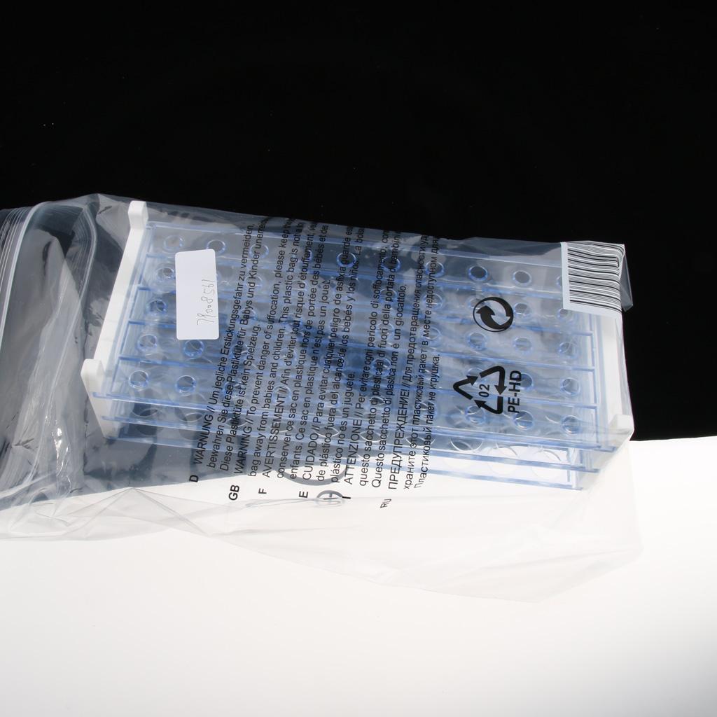 3-Layer 50-Hole Plastic Detachable Centrifuge Test Tube Rack 16mm