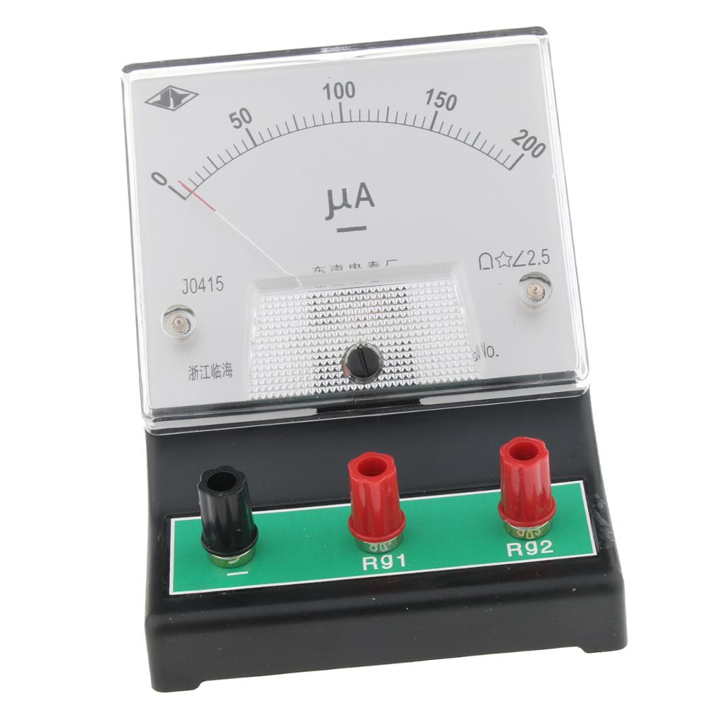 Lab Ammeter DC Current Meter, 0 - 200 microamp, 2.5 uA resolution