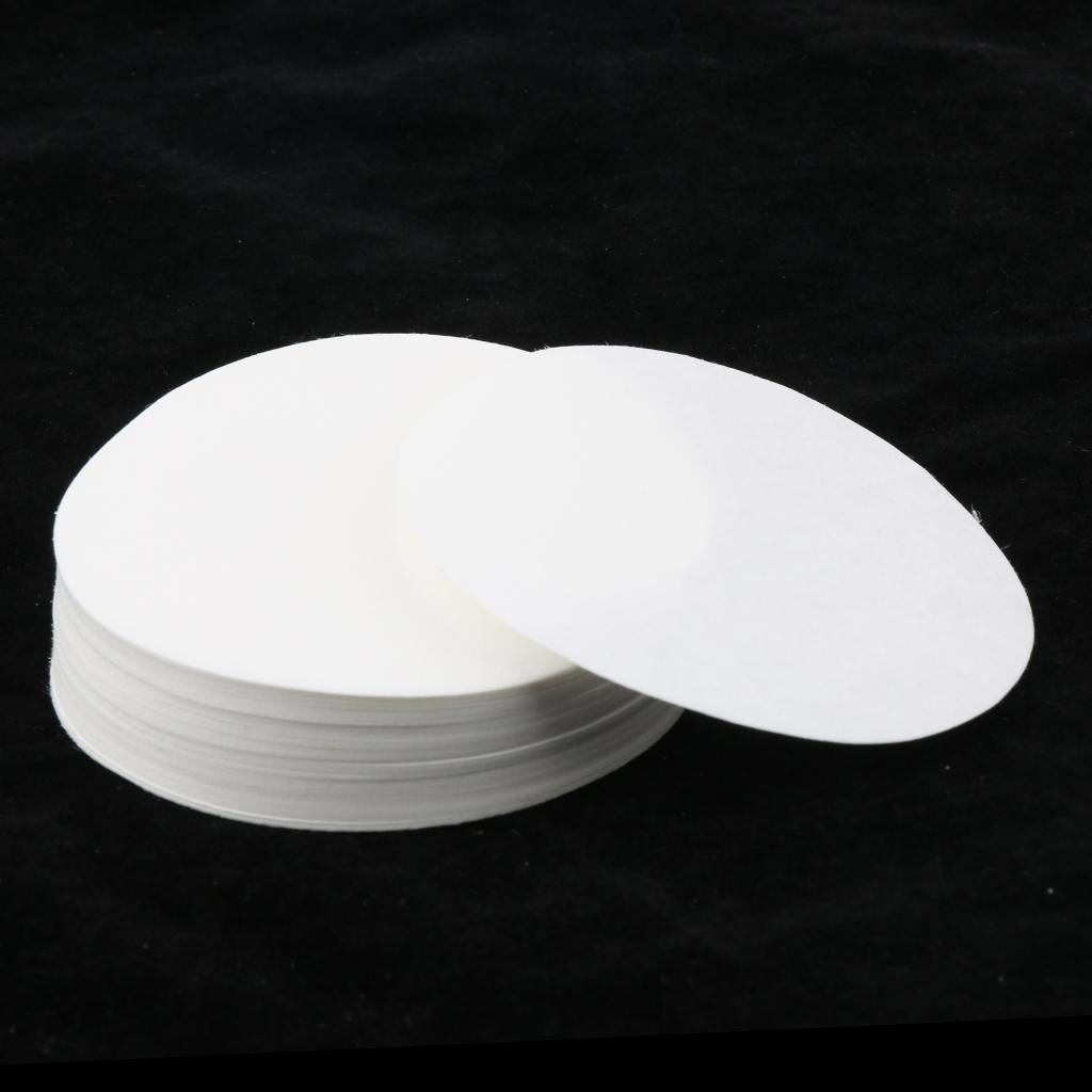 100 Pieces Ashless Quantitative Filter Paper Circles Medium, 30-50um 9cm